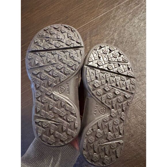 Ariat Toddler Boys Lil'‎ Stomper Brown Dress Shoes Lace Up NWT size 4 toddler - Picture 8 of 8